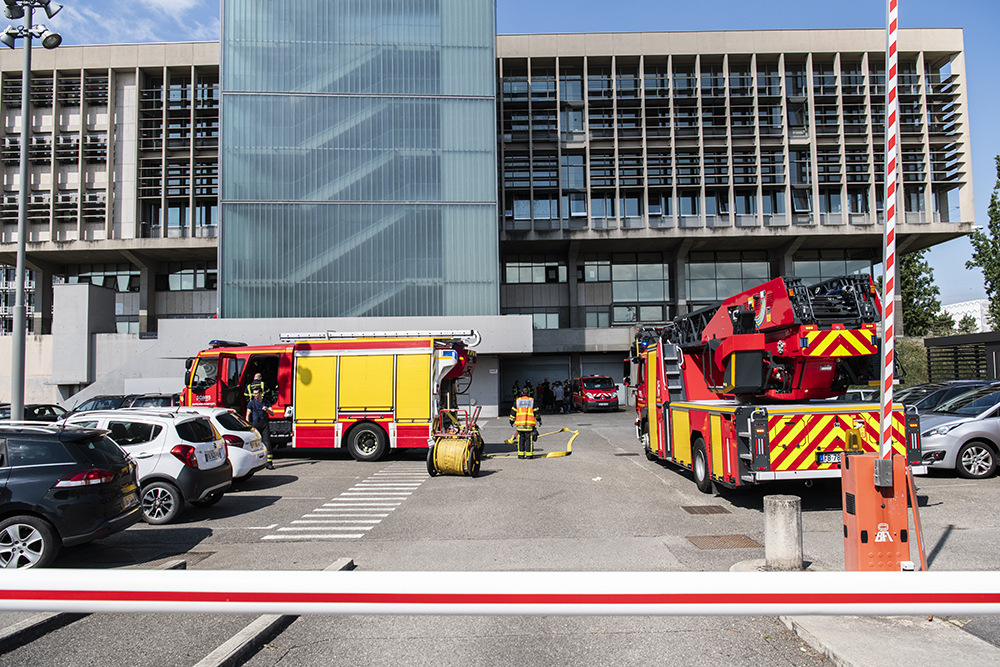 arriv��e pompiers